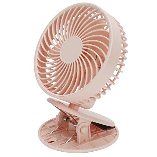 ZJchao Mini -Desktop -Lüfter 3 Geschwindigkeit Wind Tragbarer Tischventilator mit für Home Office Schlafzimmer (PINK) von ZJchao