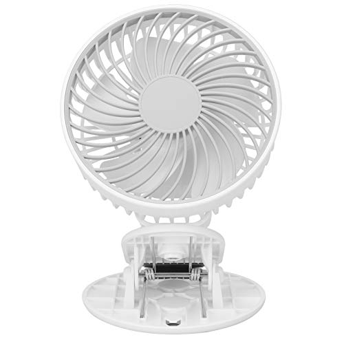 ZJchao Mini -Desktop -Lüfter 3 Geschwindigkeit Wind Tragbarer Tischventilator mit für Home Office Schlafzimmer (WHITE) von ZJchao