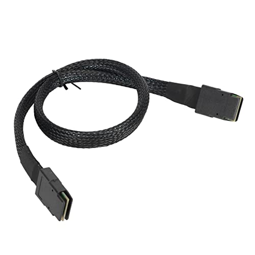 ZJchao -SAS-Datenkabel, Effiziente Datenübertragung, SAS-SFF-8087-Kabel, 12 Gbit/s Übertragungsgeschwindigkeit, Aluminiumfolien-Abschirmung, Vergoldete Kontakte, Flexibel und von ZJchao