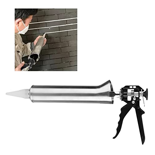 ZJchao Mörtelpistole, Verdickte Edelstahl Keramikfliesen Cantking Gun Cement Caulking Gun Mörtel Applikator Mörtel Mörtel Verpackung Waffensprühgerät Dichtungswerkzeug für Zementspray ZJchao Mörtelpistole, Verdickte Edelstahl Keramikfliesen Cantking Gun Cement Caulking Gun Mörtel Applikator Mörtel Mörtel Verpackung Waffensprühgerät Dichtungswerkzeug für Zementspray von ZJchao