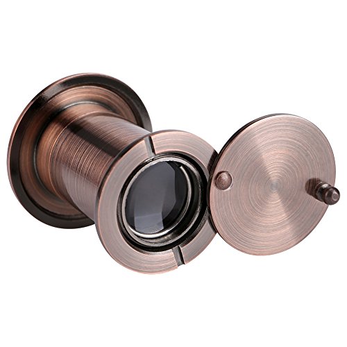 ZJchao Peep -Löcher für Türen, Peeplöcher für Türen Weitansicht Tür Zielfernrohr Zuschauer 220 Grad Weitwinkel Tür Zuschauer Peephole Small Hole Home Security Door (Dunkle Kupferbeschichtung) von ZJchao