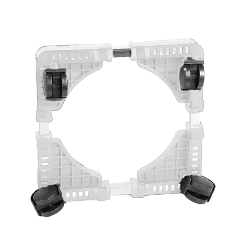 ZJchao Pflanzgefäßstand, Pflanzenständer Im Freien Universell, Einstellbar mit Universellen Rädern Rolling Plant Ständer für Wohnzimmer, Garten oder Innenhof (White) von ZJchao