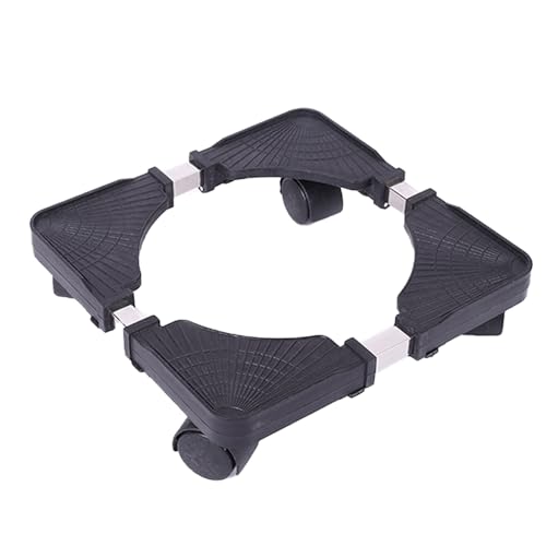 ZJchao Pflanzgefäßstand, Rolling Plant Ständer Ständer Im Freien Universell, Einstellbar mit Universalrädern für Wohnzimmer, Garten oder Innenhof (Black) von ZJchao