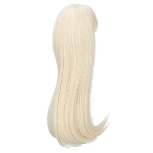 ZJchao Puppenperücken, Lange Gerade Perücke 8 Bis 9 Zoll Hitzebeständiger Faser 1/3 Puppen Haar Ersatz Perücken Synthetische Perücke Gerade (Hell Gold) von ZJchao