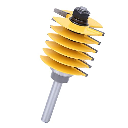 ZJchao Router -Bits, Router -Werkzeug 8mm Schaftfingergelenk Bit Holzbearbeitungsmahlen Tenon Joint Cutter für Holzbearbeitung mit 2 PCs Waschmaschine für Holzrand Zum Rand oder Ende von ZJchao