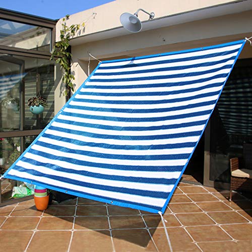 ZJchao Schattenstoff Sonnenschattennetz 85% -Schutz 3 Stichdichte Bedeckte Kante mit Haltbarem Kunststoffmaterial für Terrasse Gartenpool Carport (2x2m/6,6x6,6ft) von ZJchao