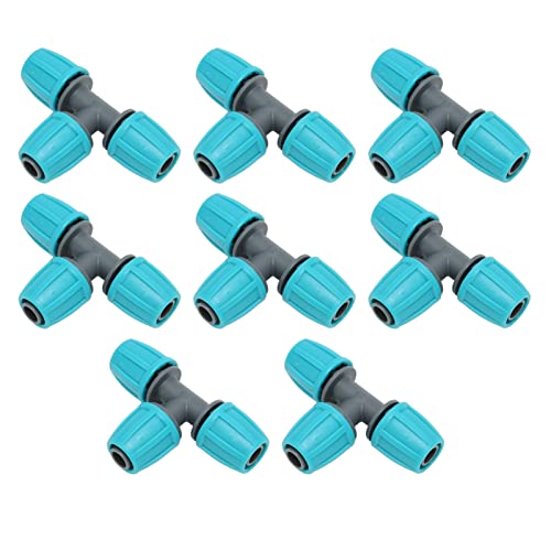 ZJchao Schlauch-T-Stück, 20 Stück, 16 Mm, T-Stück-Rohrverbinder, PE-Bewässerungsschlauch, Tropfbewässerungs-T-Stück, Tropfbeschläge mit Schraubverschluss für Zuverlässige Verbindungen ZJchao Schlauch-T-Stück, 20 Stück, 16 Mm, T-Stück-Rohrverbinder, PE-Bewässerungsschlauch, Tropfbewässerungs-T-Stück, Tropfbeschläge mit Schraubverschluss für Zuverlässige Verbindungen von ZJchao