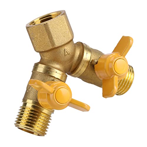 ZJchao Schlauchsplitter, Gartenschlauch -Splitter -Messingstandard G1/2 Schlauchsplitter 2 Schwere Heim oder Industriegebrauch ZJchao Schlauchsplitter, Gartenschlauch -Splitter -Messingstandard G1/2 Schlauchsplitter 2 Schwere Heim oder Industriegebrauch von ZJchao