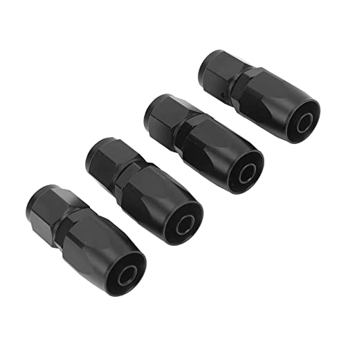 ZJchao Schnellanschlussschlaucharmaturen, 4pcs Universal Aluminium An6 0 Grad Gerade Schwenkschlauch -Endanpassung Adapter Auto Modifikation Schwarze Gartenschlauch Reparaturarmatur Schwenkschlauchend ZJchao Schnellanschlussschlaucharmaturen, 4pcs Universal Aluminium An6 0 Grad Gerade Schwenkschlauch -Endanpassung Adapter Auto Modifikation Schwarze Gartenschlauch Reparaturarmatur Schwenkschlauchend von ZJchao