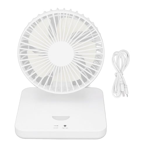 ZJchao Schreibtischventilator, Leichter Reiselüfter, Kleine Tischventilatoren USB -Portables -Lüfter mit Rotierbaren Ruhigen 3 Geschwindigkeiten Verstellbar Faltbar für Home Office Auto von ZJchao