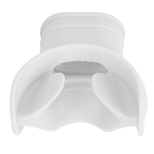 ZJchao Scuba Komfort Biss Mundstück Silikon Regler Mundstück Universal Schnorchel Mundstück Ersatz Weich Elastisches Leichtgewicht mit Krawatte für Tauchen Schnorcheln Frei Tauchen (White) von ZJchao