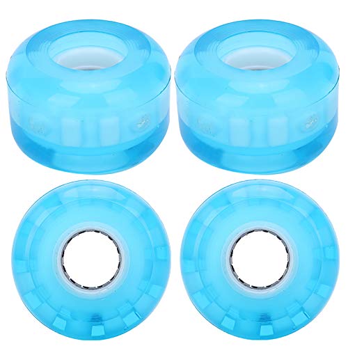 ZJchao Skateboardräder, Skate -Board - Langbretträder 4pcs 52 Mm Hoher Elastischer PU Blitzrad Antiskid Kein Geräusch für Professionelles (Blue) von ZJchao