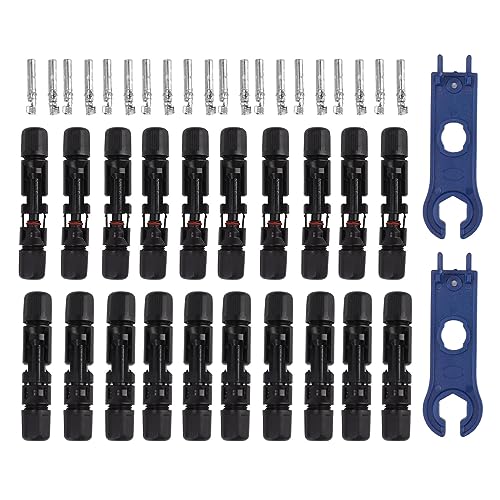 ZJchao Solarpanelanschlüsse, Flammhemmende Solarpanelkabel -Kabelanschlüsse Solarkabelanschlüsse Solardrahtanschlüsse mit 10 Paaren Männliche Weibliche Steckerspanner für ZJchao Solarpanelanschlüsse, Flammhemmende Solarpanelkabel -Kabelanschlüsse Solarkabelanschlüsse Solardrahtanschlüsse mit 10 Paaren Männliche Weibliche Steckerspanner für von ZJchao