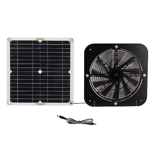 ZJchao Solarventilator für Hühnerstall, ABS, Aluminiumlegierung, Solarbetriebener Ventilator, Solarventilatoren für den Außenbereich, Solar-Abluftventilator mit Einer Maximalen ZJchao Solarventilator für Hühnerstall, ABS, Aluminiumlegierung, Solarbetriebener Ventilator, Solarventilatoren für den Außenbereich, Solar-Abluftventilator mit Einer Maximalen von ZJchao