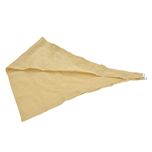 ZJchao Sun Shade Segel Dreieck Baldachin -Schutz 3x3x3 Meter HDPE Beige für Gartenpool Patio Picknick Balkon mit Leichtem Faltungsgewicht von ZJchao