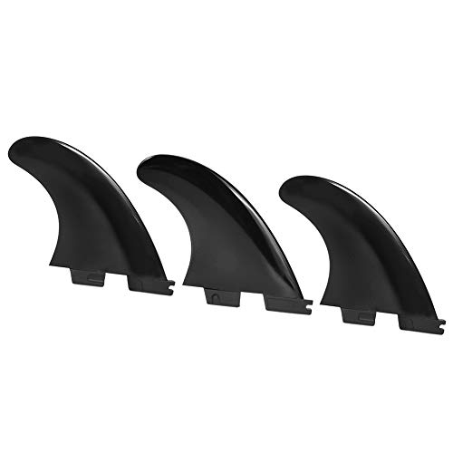 ZJchao Surfboard -Flossen, 3pcs/Set Paddle Board Fin Boost Surfing Flossen Professionelle Surfboard -Schwanzflos (Black) von ZJchao