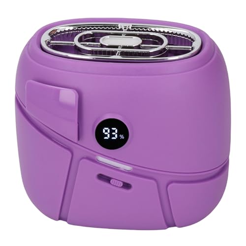 ZJchao Taillenlüfter, LED -Display Taillenhänge -Clip auf Dem Gürtelventilator 100 Stufen Einstellungsdiffusionsfunktion für Outdoor -Arbeiten (violett) von ZJchao
