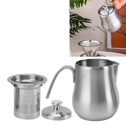 ZJchao Topf Kaffeemaschine Edelstahl in Filter Home Coffee Topf Einfach zu Verwenden Reichhaltiger Geschmack -Herd Brewing für Kaffeeliebhaber und Tee -Enthusiasten von ZJchao