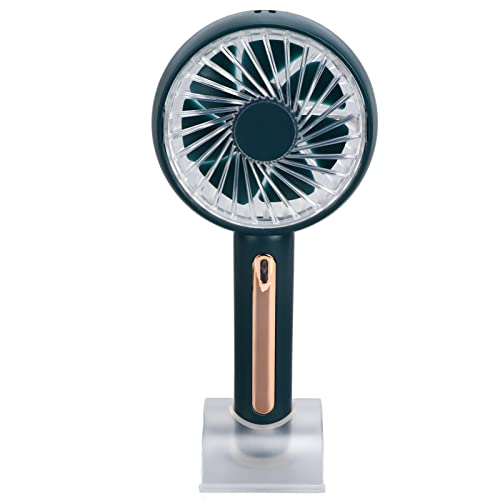 ZJchao Tragbarer Handheld Small Lüfter Vier Getriebe Einstellbare Windkraft Starke Luftvolumen Lange Ausdauer Tragbare und Bequeme Basis für die Reise des Heimbüros (GREEN) von ZJchao