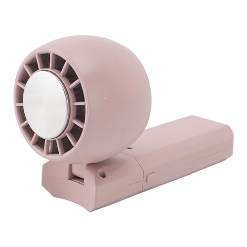 ZJchao Tragbarer Handventilator, Tragbarer Tischventilator, Mini-Tischventilatoren mit Eiskühlung und 3 Geschwindigkeiten für die Kühlung zu Hause, auf Reisen und Im Freien (Kaffee rosa) von ZJchao