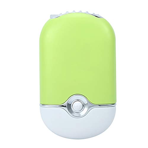 ZJchao Tragbarer Mini -Lüfter USB -Wiederaufladbar mit Klimaanlagenkühlung und ätherischem Ölschwamm für Wimpernverlängerung Schnell Trocken 3 Farben (GREEN) von ZJchao