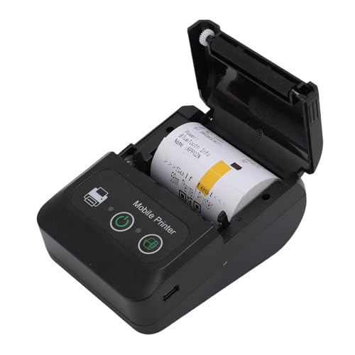 ZJchao Tragbarer Mobiler Thermischer Drucker, Handheld Wireless 58 Mm Dual -Taste 80 -Mm -Druckgeschwindigkeit 2000mAh Akku mit Großer Kapazitätspapierbox für Small Business ZJchao Tragbarer Mobiler Thermischer Drucker, Handheld Wireless 58 Mm Dual -Taste 80 -Mm -Druckgeschwindigkeit 2000mAh Akku mit Großer Kapazitätspapierbox für Small Business von ZJchao