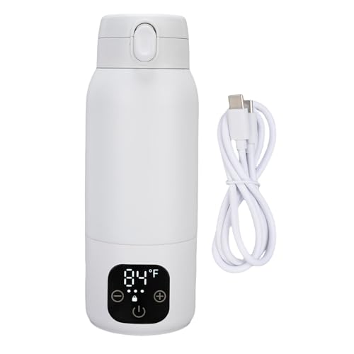 ZJchao Travel Warmwasserbereiter, Schnurloser Elektrikkocher 500 Ml 316 Edelstahl, Tragbarer Kleiner Kaffeekessel für Teemilch, Einstellbare Temperatur, PD -Schnellladung, Bequemer Pop ZJchao Travel Warmwasserbereiter, Schnurloser Elektrikkocher 500 Ml 316 Edelstahl, Tragbarer Kleiner Kaffeekessel für Teemilch, Einstellbare Temperatur, PD -Schnellladung, Bequemer Pop von ZJchao
