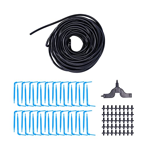 ZJchao Tropfbewässerungs-Kit 15m Gartenschlauch Set mit Stetiger Fluss Vom Diaphragmen-Typ für Blütentöpfe Topfpflanzen Sämlinge ZJchao Tropfbewässerungs-Kit 15m Gartenschlauch Set mit Stetiger Fluss Vom Diaphragmen-Typ für Blütentöpfe Topfpflanzen Sämlinge von ZJchao
