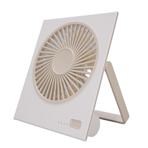 ZJchao USB -Schreibtischventilator, 4 -Geschwindigkeit -Verstellbarer Ultra -ruhiger Tragbarer Mini -Tischventilator mit 180 ° Neigung und Wandhalterung für Home Office Schlafzimmer (WHITE) von ZJchao