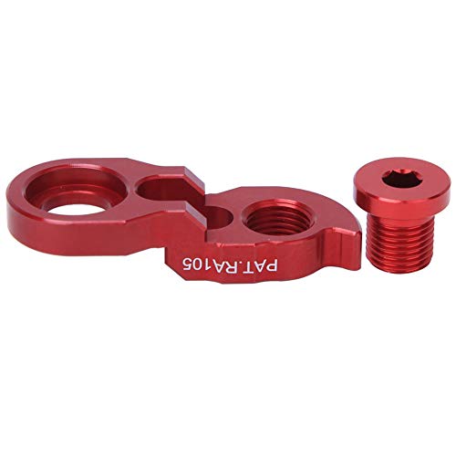 ZJchao Umwerferbügel -Erweiterung, Kleiderbügel -Extender -Haken, Fahrrad Heck -Umwerferverriegelung, Fahrradrahmen Heckhaken Extender, für Mountain Bike Road Bike, (Rot) von ZJchao