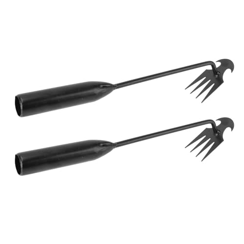 ZJchao Unkrautentfernerwerkzeug 2 Pack Heavy Duty 4 Klauenkramer Handwerkzeug für Gartengarten von ZJchao