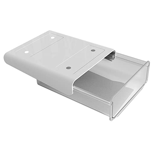 ZJchao Unter Schreibtisch Lagerschublade Unsichtbarer Schubladen Organizer Platz Sparende Schieberschiene 5 Kg Ladung mit Doppelseitigem Klebeband für (Einschichtige s) von ZJchao