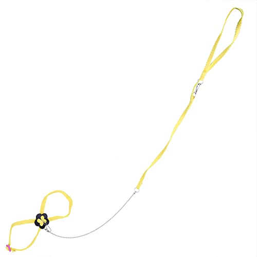 ZJchao Verstellbarer Vogelkabelbaum Weicher Papagei -Leinen -Haustier -Training -Gurtwaschable Wiederverwendbar mit Glasfasermaterial für das Spielen Im Freien (Yellow) von ZJchao