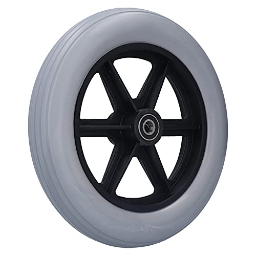 ZJchao Walker Ersatz, Rollstuhlräder Ersatz Rollstuhl Vorderrad 10 Zoll Wanderer Caster Reifen Flach Kostenlose Zubehörräder für Walker 12mm 10x2 6001 von ZJchao