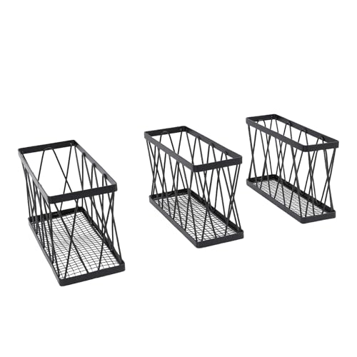ZJchao Wandregale, 3pcs Küchenlagerstange für Schrank Äußere und Tür Wandlagerung Wandhänge Organizer Korb Hängende Regale für Wandlagerung von ZJchao
