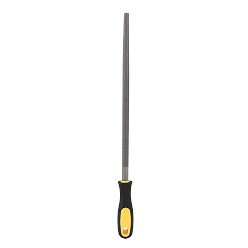 ZJchao Wood Raspe, 12 -Zoll -Rundmühle Stahldatei -Rasp -Datei Handle -Holz -Raspel mit Griffschärfen -Form -Tool für Metallprojekte (12-Zoll-mittlere Zahnrunde mit Griff) von ZJchao