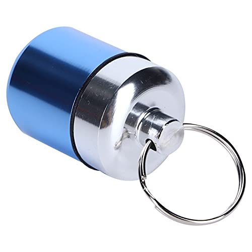 ZJchao wasserdichte Medizin Box Pillen Behälter Gehäuse Luftdicht Wasserdichtes Aluminiumlegierung Mini -Lagerung für Pool -Sauna mit O -Ring -Siegel (hellblau) von ZJchao