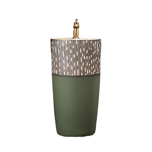Badezimmer Badezimmer Keramik Standwaschbecken mit Wasserhahn und Ablaufgarnitur Outdoor Patio Integriertes Waschbecken Einfache Montage Badezimmer Badezimmer Keramik Standwaschbecken mit Wasserhahn und Ablaufgarnitur Outdoor Patio Integriertes Waschbecken Einfache Montage von ZKALQECNF
