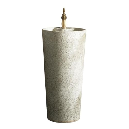 Badezimmer Integriertes Standwaschbecken for den Außenbereich mit Wasserhahn und Abfluss-Set, Badezimmer-Waschtisch aus Keramik Einfache Montage Badezimmer Integriertes Standwaschbecken for den Außenbereich mit Wasserhahn und Abfluss-Set, Badezimmer-Waschtisch aus Keramik Einfache Montage von ZKALQECNF