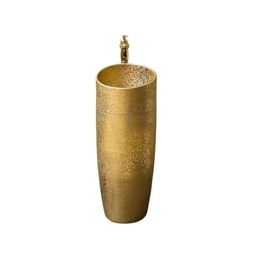 Badezimmer Luxus-Waschtisch aus Keramik mit Sockel for Hotel-Badezimmer mit Wasserhahn und Abfluss-Set Einfache Montage Badezimmer Luxus-Waschtisch aus Keramik mit Sockel for Hotel-Badezimmer mit Wasserhahn und Abfluss-Set Einfache Montage von ZKALQECNF