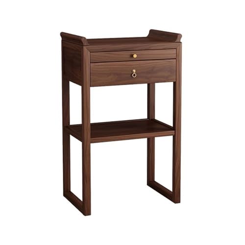 Chinesischer Stil Kleiner moderner Altar-Buddha-Tisch im chinesischen Stil, schwarzer Nussbaum mit Schublade, Räucheropfertisch Schön(Groß) von ZKALQECNF