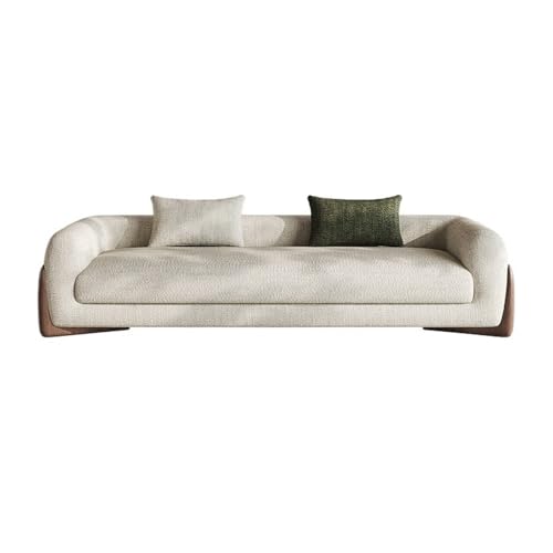 ZKALQECNF Bettbank Bett-Endhocker, Schlafzimmer-Designer-Nachttischhocker, modernes, einfaches Apartment, Homestay, gerade Reihe, kleines Sofa Sitzbank Schlafzimmer(Off-White,Groß) von ZKALQECNF
