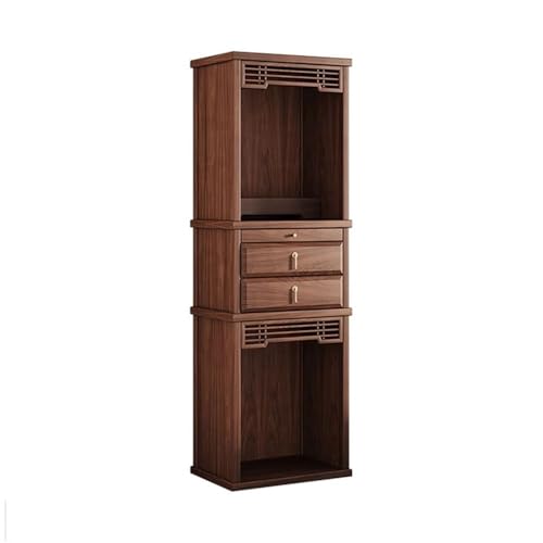ZKALQECNF Chinesischer Stil Buddha-Schreinschrank aus schwarzem Nussbaumholz im chinesischen Stil, mit Schublade, stehender Weihrauchopferschrank Schön von ZKALQECNF