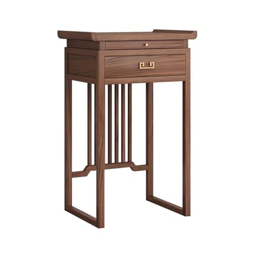 ZKALQECNF Chinesischer Stil Indoor Home Neuer Weihrauch-Tributtisch im chinesischen Stil, Kleiner Buddha-Nischentisch aus schwarzem Nussbaumholz Schön ZKALQECNF Chinesischer Stil Indoor Home Neuer Weihrauch-Tributtisch im chinesischen Stil, Kleiner Buddha-Nischentisch aus schwarzem Nussbaumholz Schön von ZKALQECNF