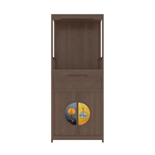 ZKALQECNF Chinesischer Stil Moderner chinesischer Stil mit Lackmalerei Buddha-Schrank Vertikaler Reichtumsopferschrank Schön(Bruin) von ZKALQECNF