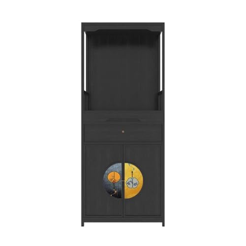 ZKALQECNF Chinesischer Stil Moderner chinesischer Stil mit Lackmalerei Buddha-Schrank Vertikaler Reichtumsopferschrank Schön(Schwarz) von ZKALQECNF