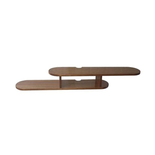 ZKALQECNF TV Lowboard Hängend Schwebender TV-Ständer, schwebendes TV-Regal, Wandregal for unter dem Fernseher, Wohnzimmer, Schlafzimmer TV Schrank Hängend(Bruin) von ZKALQECNF