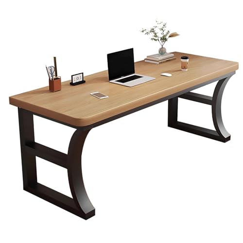 Moderner, Schlichter Gamer-Schreibtisch – Kleiner Home-Office-Tisch, Lange Werkbank für Schlafzimmer, Wohnzimmer oder Arbeitszimmer – Vielseitiger Gaming- und Arbeitstisch(Yellow,120cm/47.2in) von ZKBDBWTR