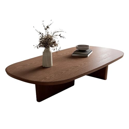 ZKBDBWTR Abstrakter Couchtisch, Moderner Cocktailtisch aus Massivem Kiefernholz, Rechteckiger Teetisch(120cm/47.2in) von ZKBDBWTR