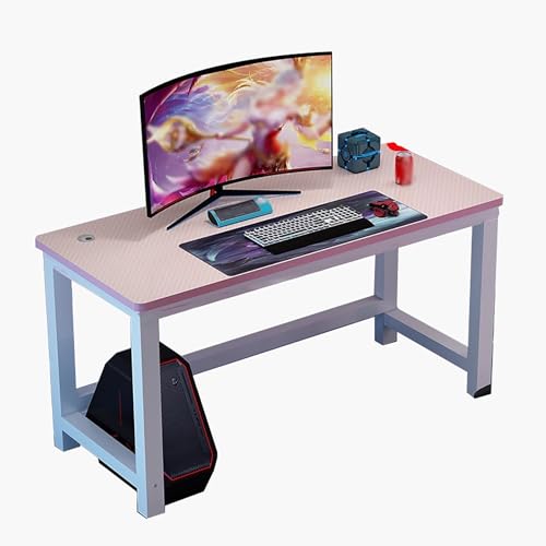 ZKBDBWTR Gaming-Schreibtisch mit Metall-H-Förmigem Fuß, Kabelmanagement, Doppel-Computertisch, Desktop-Studentenschreibtisch, E-Sport-Tisch(200cm/78.7in) von ZKBDBWTR